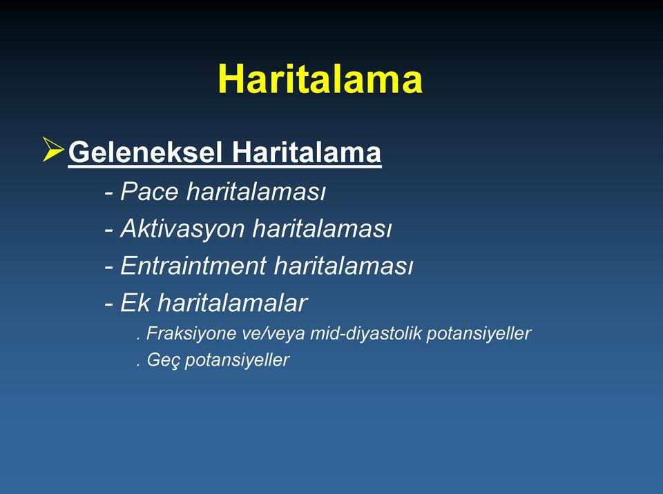 Entraintment haritalaması - Ek haritalamalar.