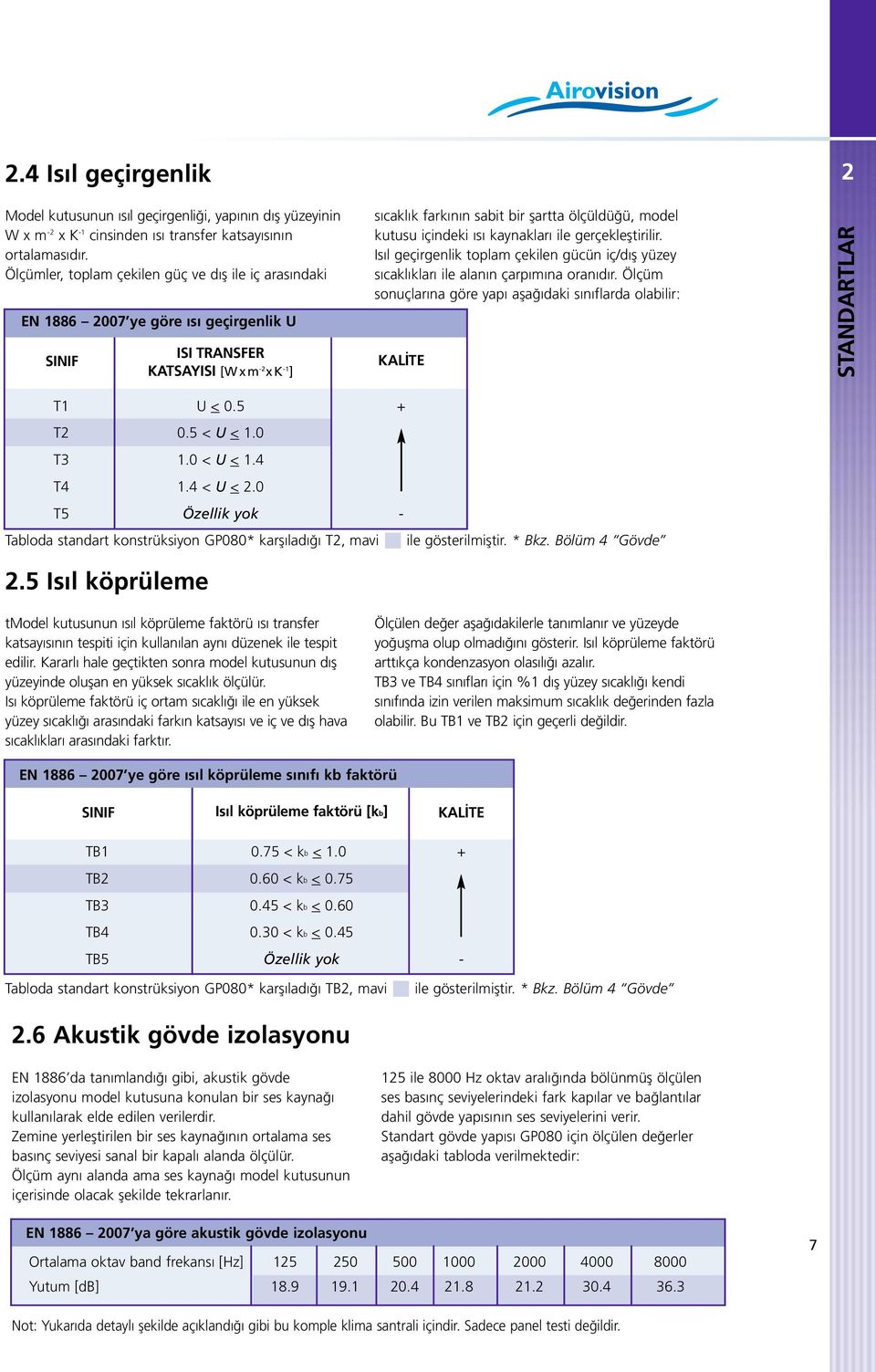 içindeki ısı kaynakları ile gerçekleştirilir. Isıl geçirgenlik toplam çekilen gücün iç/dış yüzey sıcaklıkları ile alanın çarpımına oranıdır.