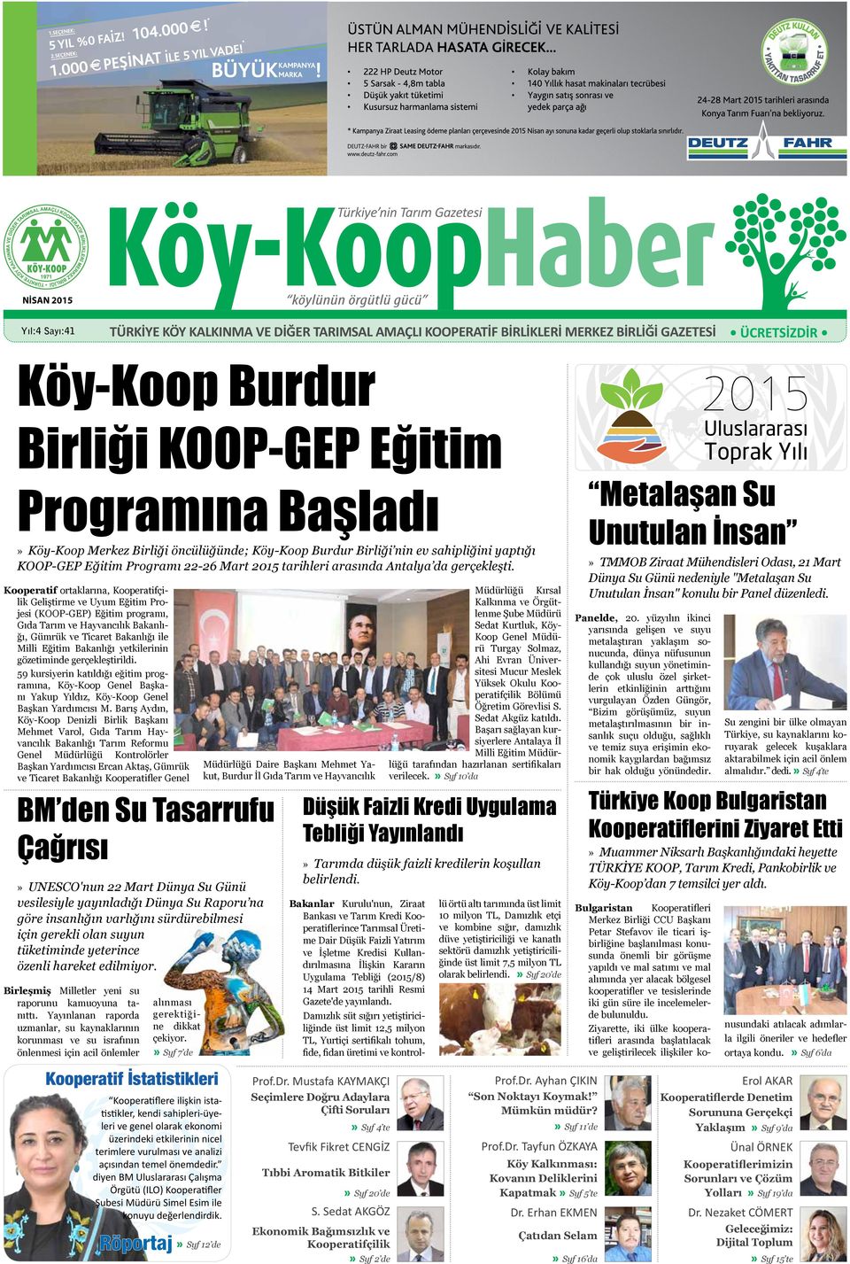 Kooperatif ortaklarına, Kooperatifçilik Geliştirme ve Uyum Eğitim Projesi (KOOP-GEP) Eğitim programı, Gıda Tarım ve Hayvancılık Bakanlığı, Gümrük ve Ticaret Bakanlığı ile Milli Eğitim Bakanlığı