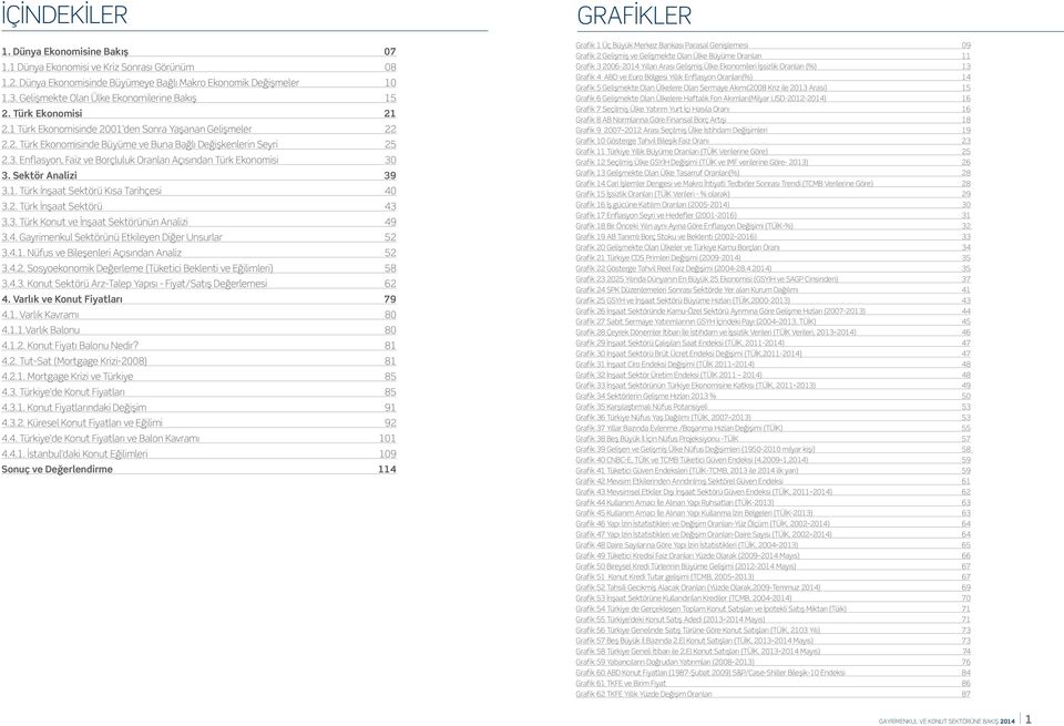 Enflasyon, Faiz ve Borçluluk Oranları Açısından Türk Ekonomisi 30 3. Sektör Analizi 39 3.1. Türk İnşaat Sektörü Kısa Tarihçesi 40 3.2. Türk İnşaat Sektörü 43 3.3. Türk Konut ve İnşaat Sektörünün Analizi 49 3.