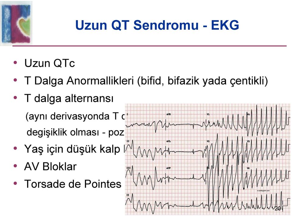 dalgasının amplitüd veya yönünde degişiklik olması - pozitif iken