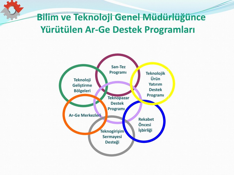 San-Tez Programı Teknopazar Destek Programı Teknogirişim