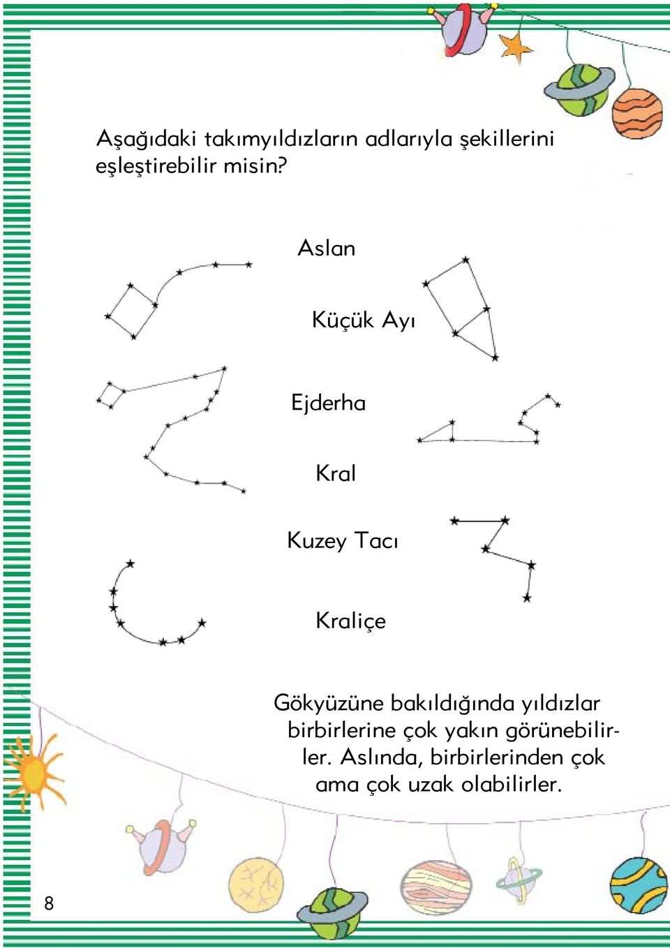 Aslan Küçük Ay Ejderha Kral Kuzey Tac Kraliçe Gökyüzüne bak