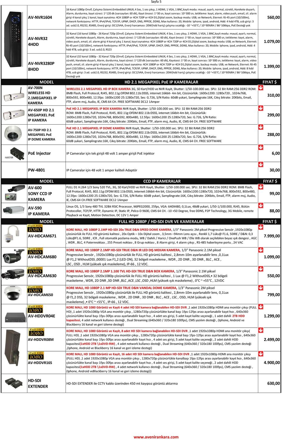 alarm girişi 4 kanal çıkış 1 kanal, kayıt oynatma: 4CH 1080P or 4CH 720P or 4CH D1,Dijital zoom, backup modu: USB, ve Network, Eternet: RJ-45 port (10/100m), network fonksiyonu: HTTP, IPv4/IPv6,