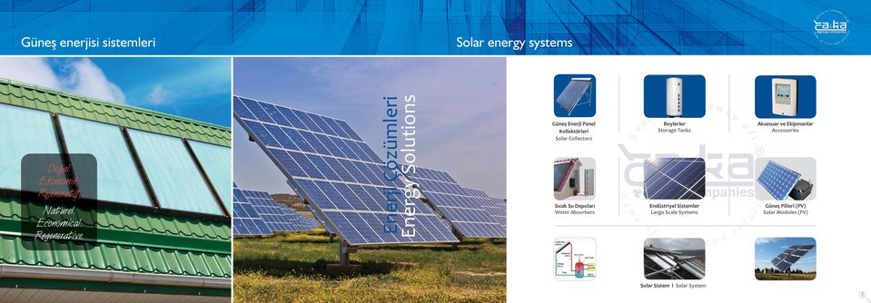 Enerji Çözümleri Energy Solutions Güneş Enerji Panel Kollektörleri Solar Collectors Sıcak Su