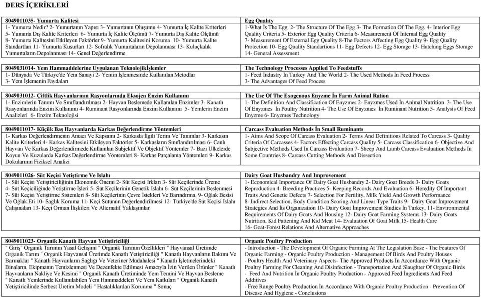 4- Interior Egg 5- Yumurta DıĢ Kalite Kriterleri 6- Yumurta Ġç Kalite Ölçümü 7- Yumurta DıĢ Kalite Ölçümü Quality Criteria 5- Exterior Egg Quality Criteria 6- Measurement Of Ġnternal Egg Quality 8-