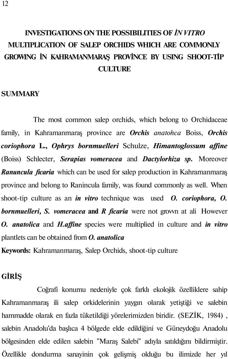 , Ophrys bornmuelleri Schulze, Himantoglossum affine (Boiss) Schlecter, Serapias vomeracea and Dactylorhiza sp.