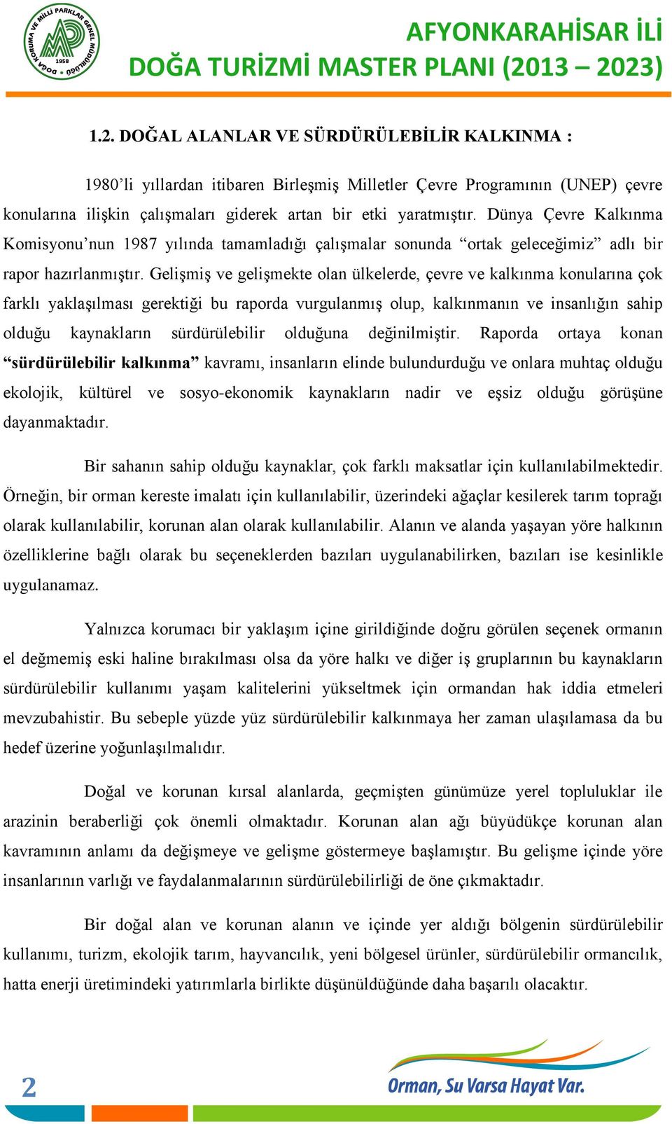 Gelişmiş ve gelişmekte olan ülkelerde, çevre ve kalkınma konularına çok farklı yaklaşılması gerektiği bu raporda vurgulanmış olup, kalkınmanın ve insanlığın sahip olduğu kaynakların sürdürülebilir