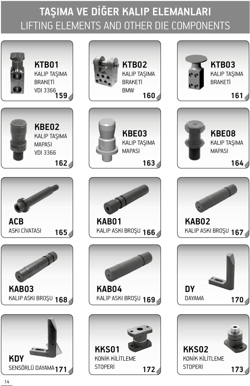 TAŞIMA MAPASI 162 163 164 ACB KAB01 ASKI CİVATASI KALIP ASKI BROŞU 166 KAB02 KALIP ASKI BROŞU 165 167 KAB03 KAB04 KALIP ASKI