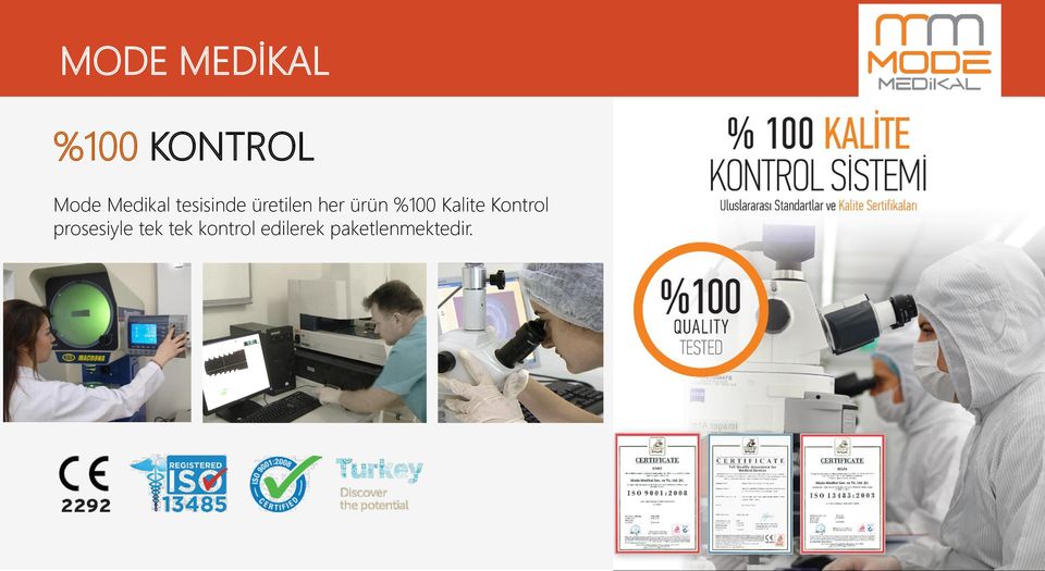 ürün %100 Kalite Kontrol