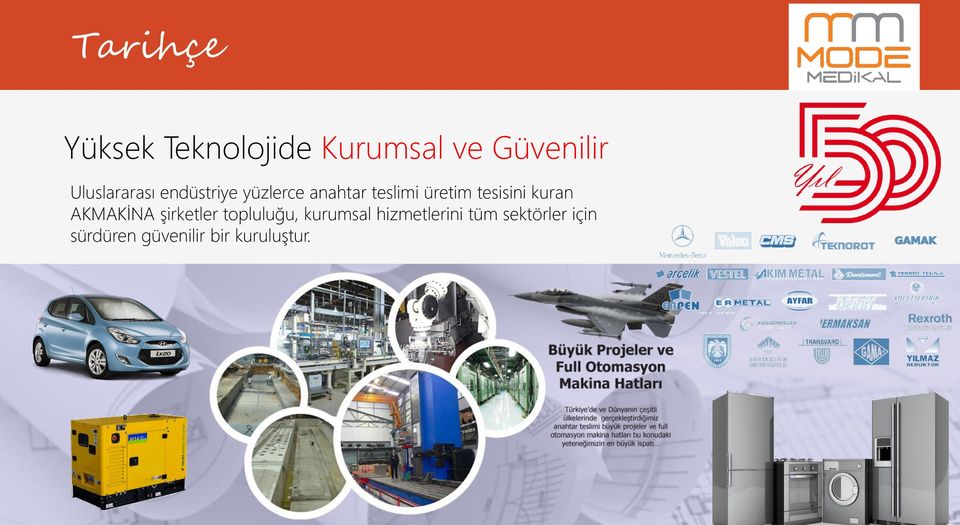 AKMAKİNA şirketler topluluğu, kurumsal hizmetlerini tüm