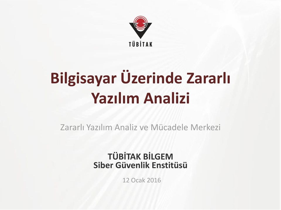 Analiz ve Mücadele Merkezi TÜBİTAK