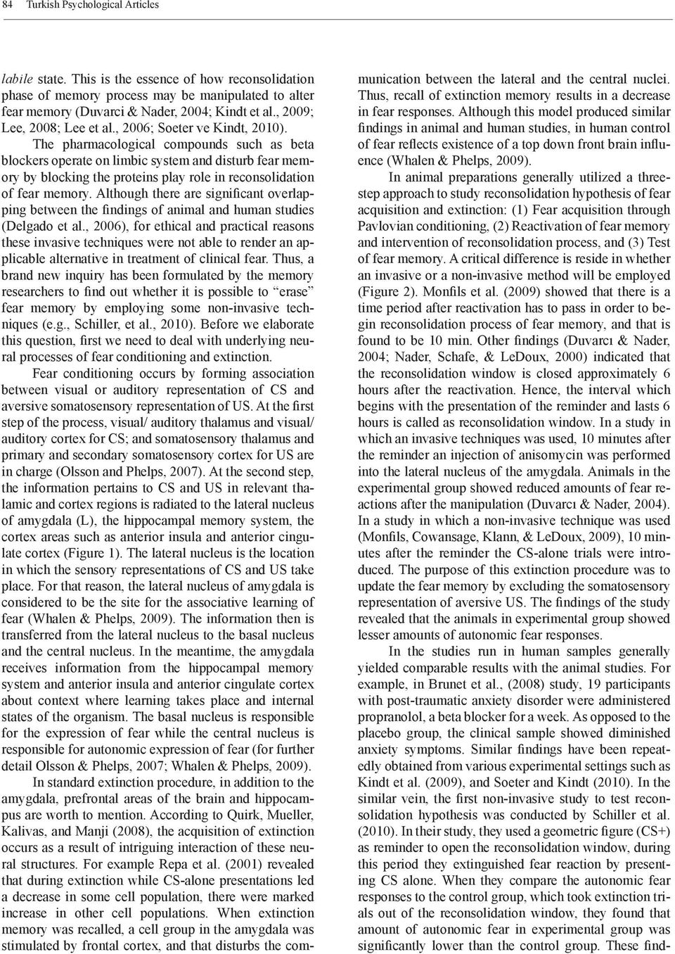 The pharmacological compounds such as beta blockers operate on limbic system and disturb fear memory by blocking the proteins play role in reconsolidation of fear memory.