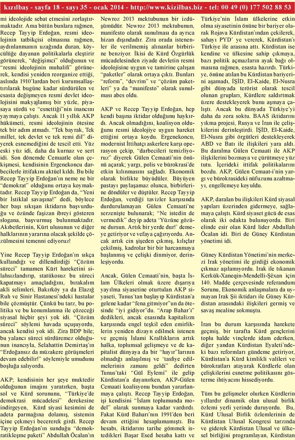 resmi ideolojinin muhalifi görünerek, kendisi yeniden reorganize ettiği, aslında 1910 lardan beri kurumsallaştırılarak bugüne kadar sürdürülen ve esasta değişmeyen resmi devlet ideolojisini