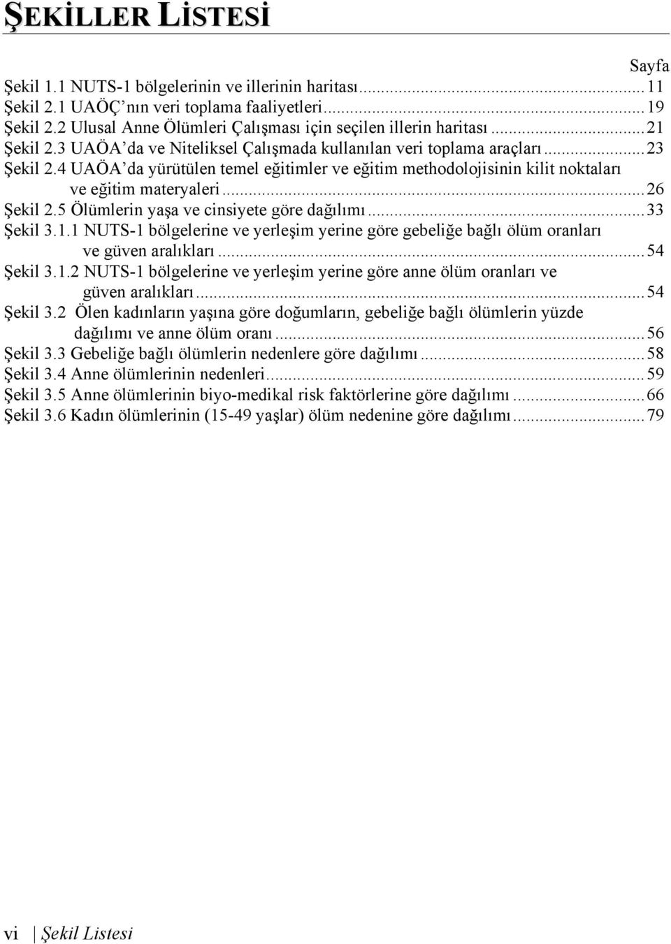 4 UAÖA da yürütülen temel eğitimler ve eğitim methodolojisinin kilit noktaları ve eğitim materyaleri...26 Şekil 2.5 Ölümlerin yaşa ve cinsiyete göre dağılımı...33 Şekil 3.1.