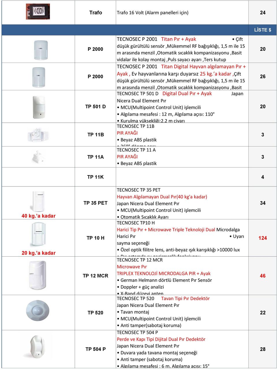 a kadar,çift düşük gürültülü sensör,mükemmel RF bağışıklığı, 1, m ile 1 26 m arasında menzil,otomatik sıcaklık kompanizasyonu,basit TECNOSEC TP 01 D Digital Dual Pır + Ayak Japan TP 01 D Nicera Dual