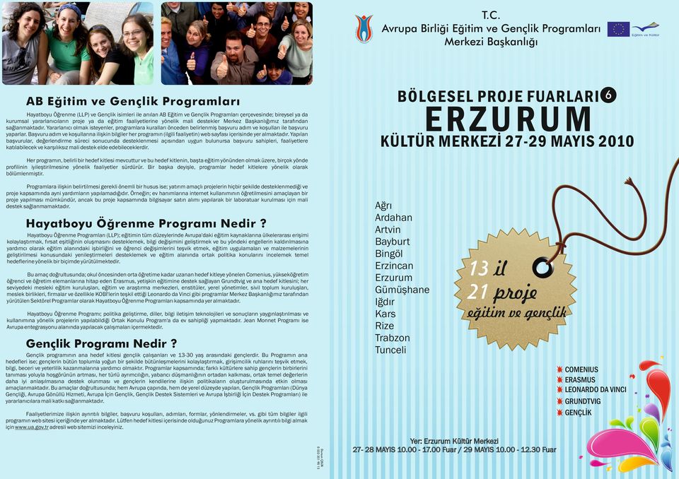 tarafından sağlanmaktadır. Yararlanıcı olmak isteyenler, programlara kuralları önceden belirlenmiş başvuru adım ve koşulları ile başvuru yaparlar.