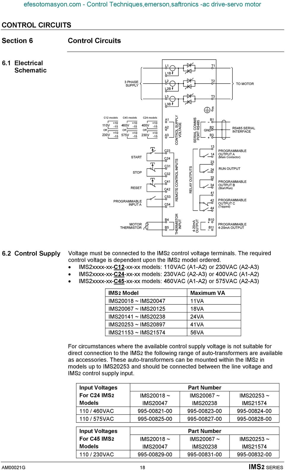 A2 A3 B1 B2 GND B3 RS485 SERIAL INTERFACE START STOP RESET PROGRAMMABLE INPUT A C23 C24 C31 C32 C41 C42 C53 C54 13 14 23 24 33 34 41 42 44 PROGRAMMABLE OUTPUT A (Main Contactor) RUN OUTPUT