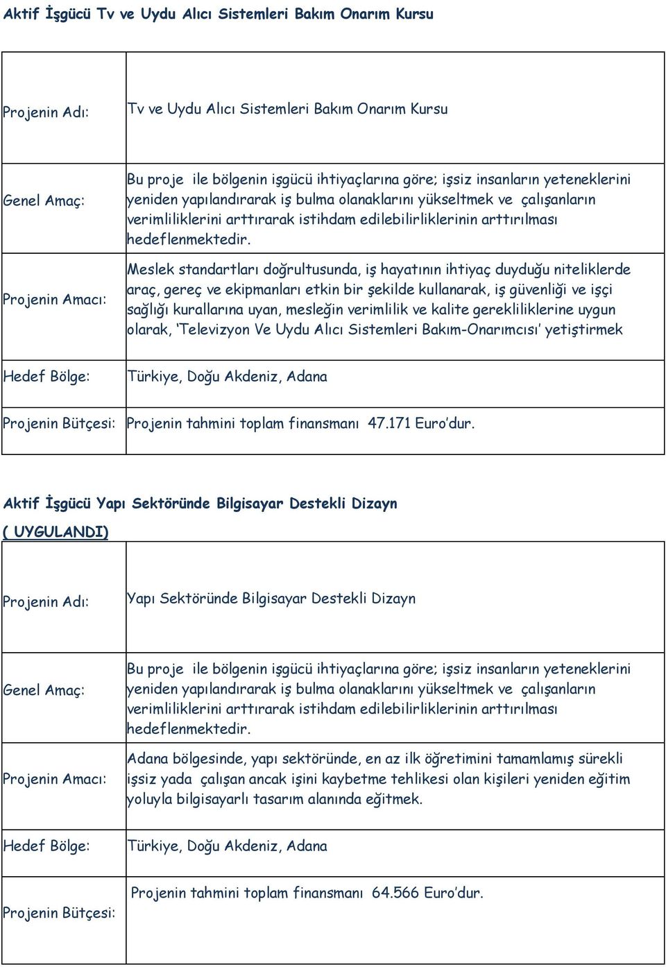 Meslek standartları doğrultusunda, iş hayatının ihtiyaç duyduğu niteliklerde araç, gereç ve ekipmanları etkin bir şekilde kullanarak, iş güvenliği ve işçi sağlığı kurallarına uyan, mesleğin