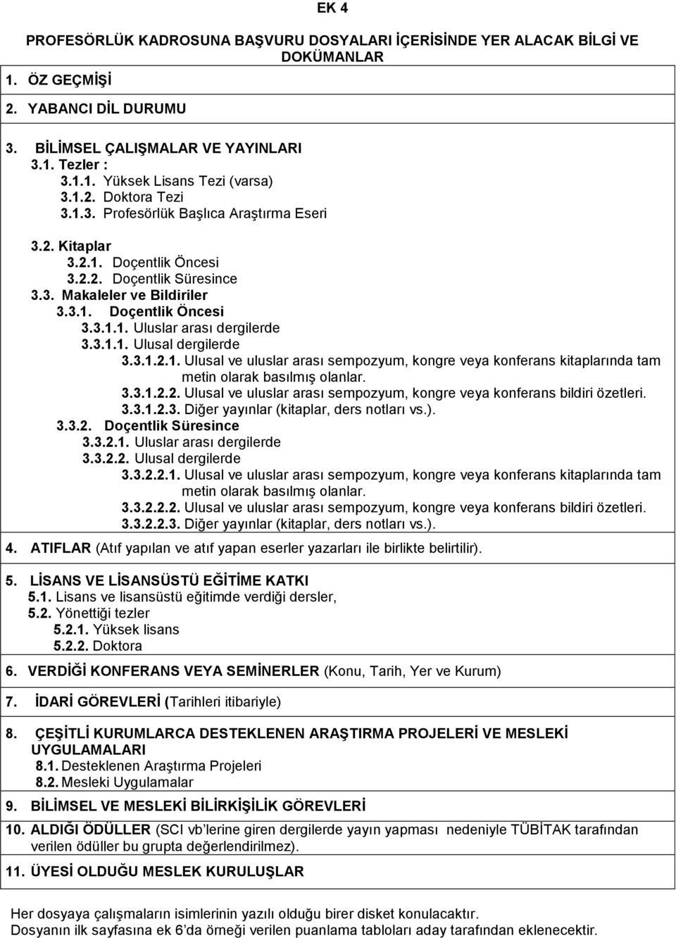 3.1.1. Ulusal dergilerde 3.3.1.2.1. Ulusal ve uluslar arası sempozyum, kongre veya konferans kitaplarında tam metin olarak basılmış olanlar. 3.3.1.2.2. Ulusal ve uluslar arası sempozyum, kongre veya konferans bildiri özetleri.