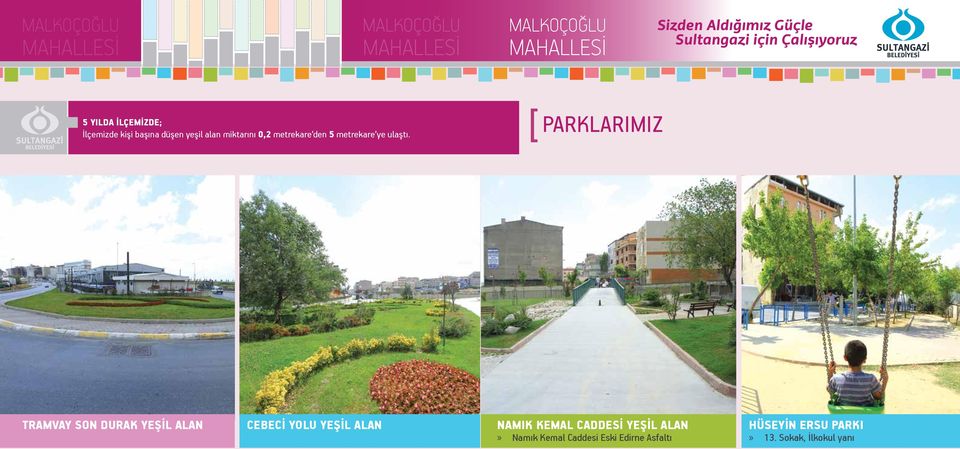 PARKLARIMIZ TRAMVAY SON DURAK YEŞİL ALAN CEBECİ YOLU YEŞİL ALAN NAMIK