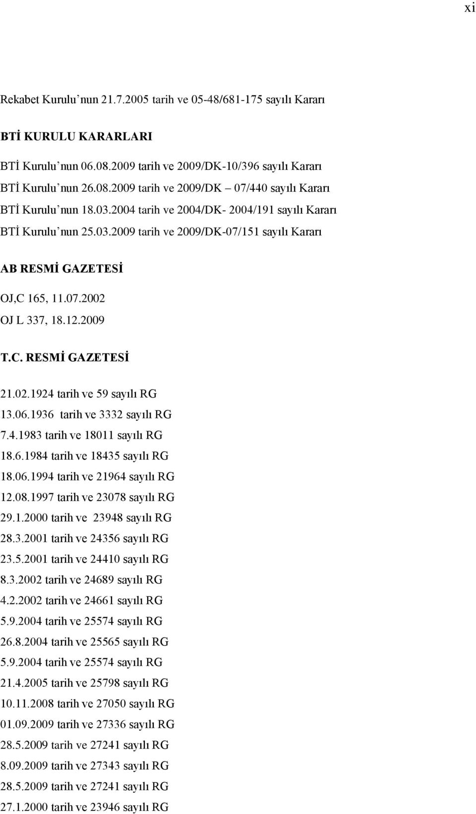 06.1936 tarih ve 3332 sayılı RG 7.4.1983 tarih ve 18011 sayılı RG 18.6.1984 tarih ve 18435 sayılı RG 18.06.1994 tarih ve 21964 sayılı RG 12.08.1997 tarih ve 23078 sayılı RG 29.1.2000 tarih ve 23948 sayılı RG 28.