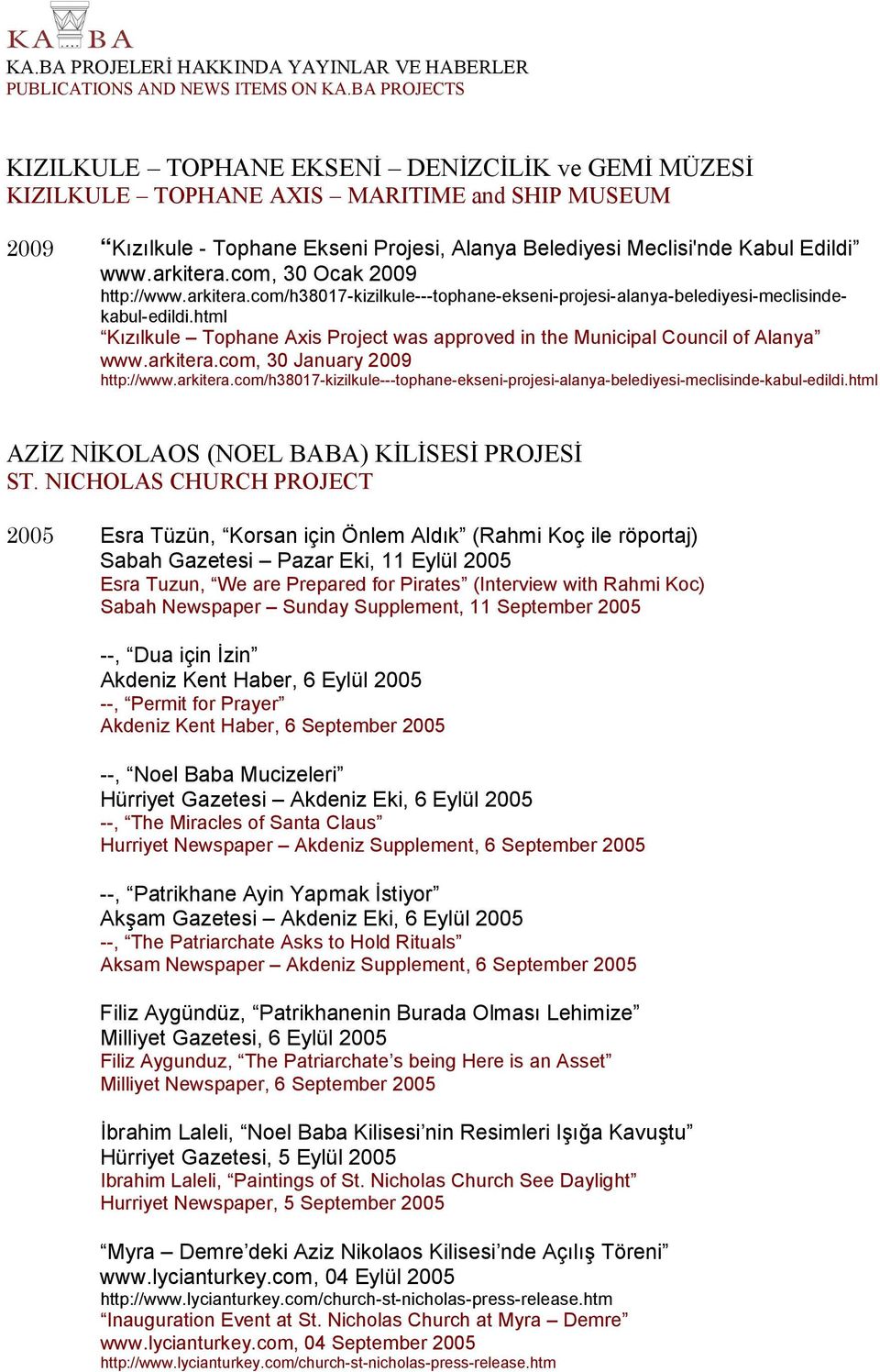 html Kızılkule Tophane Axis Project was approved in the Municipal Council of Alanya www.arkitera.com, 30 January 2009 http://www.arkitera.com/h38017-kizilkule---tophane-ekseni-projesi-alanya-belediyesi-meclisinde-kabul-edildi.