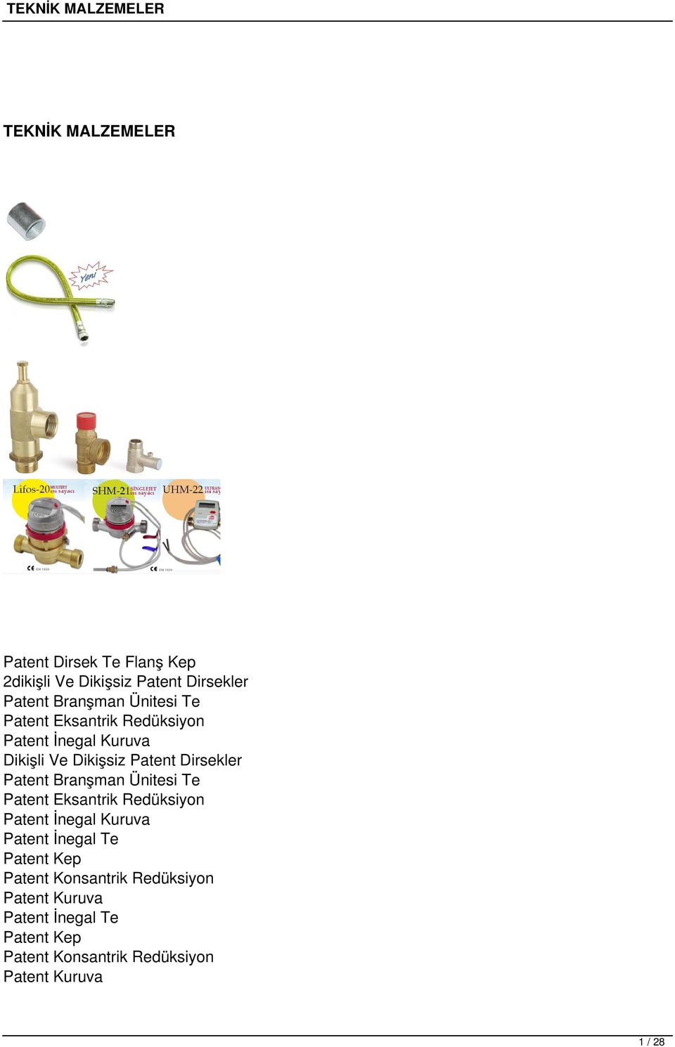 Branşman Ünitesi Te Patent Eksantrik Redüksiyon Patent İnegal Kuruva Patent İnegal Te Patent Kep Patent