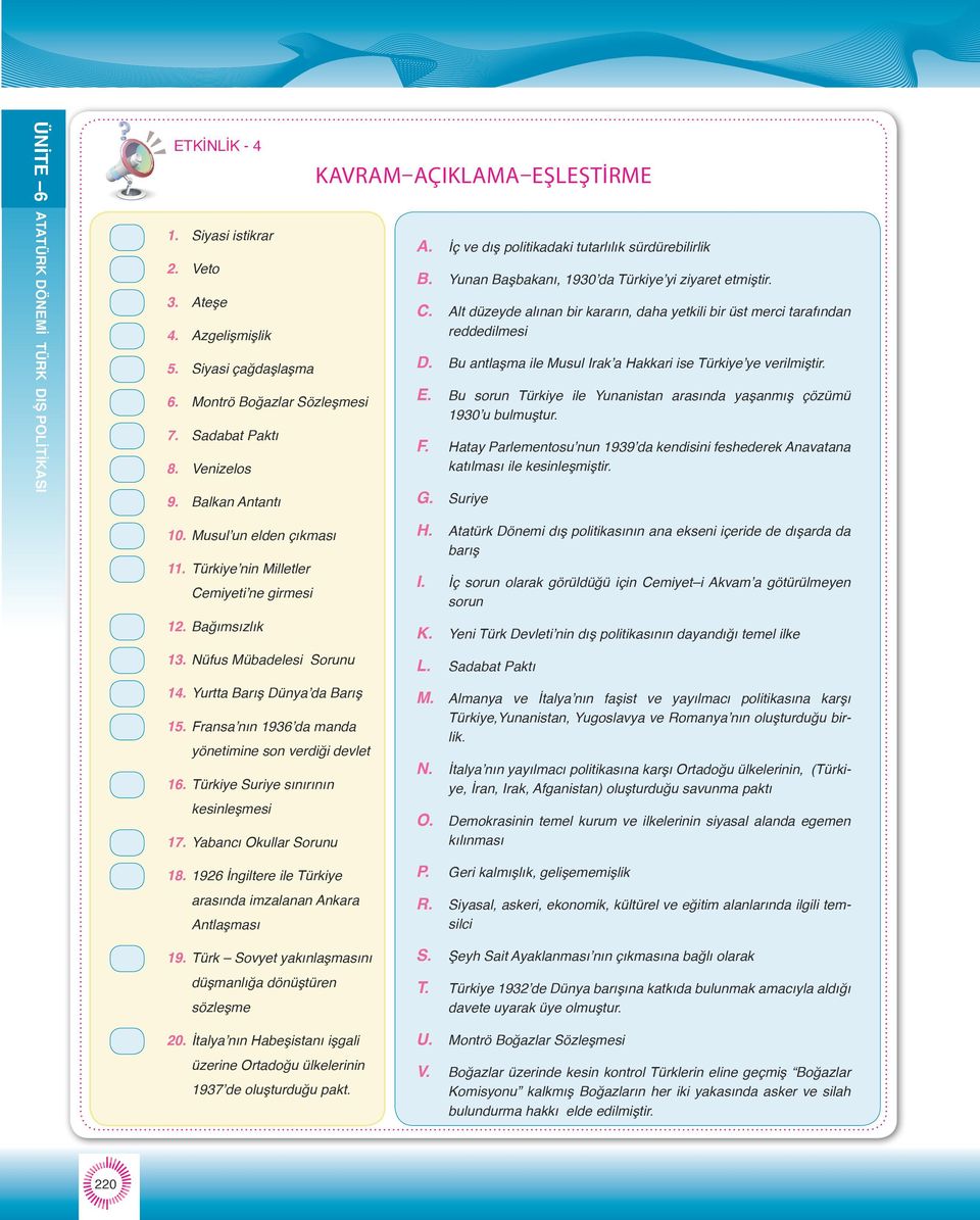 Alt düzeyde alınan bir kararın, daha yetkili bir üst merci tarafından reddedilmesi D. Bu antlaşma ile Musul Irak a Hakkari ise Türkiye ye verilmiştir. E.