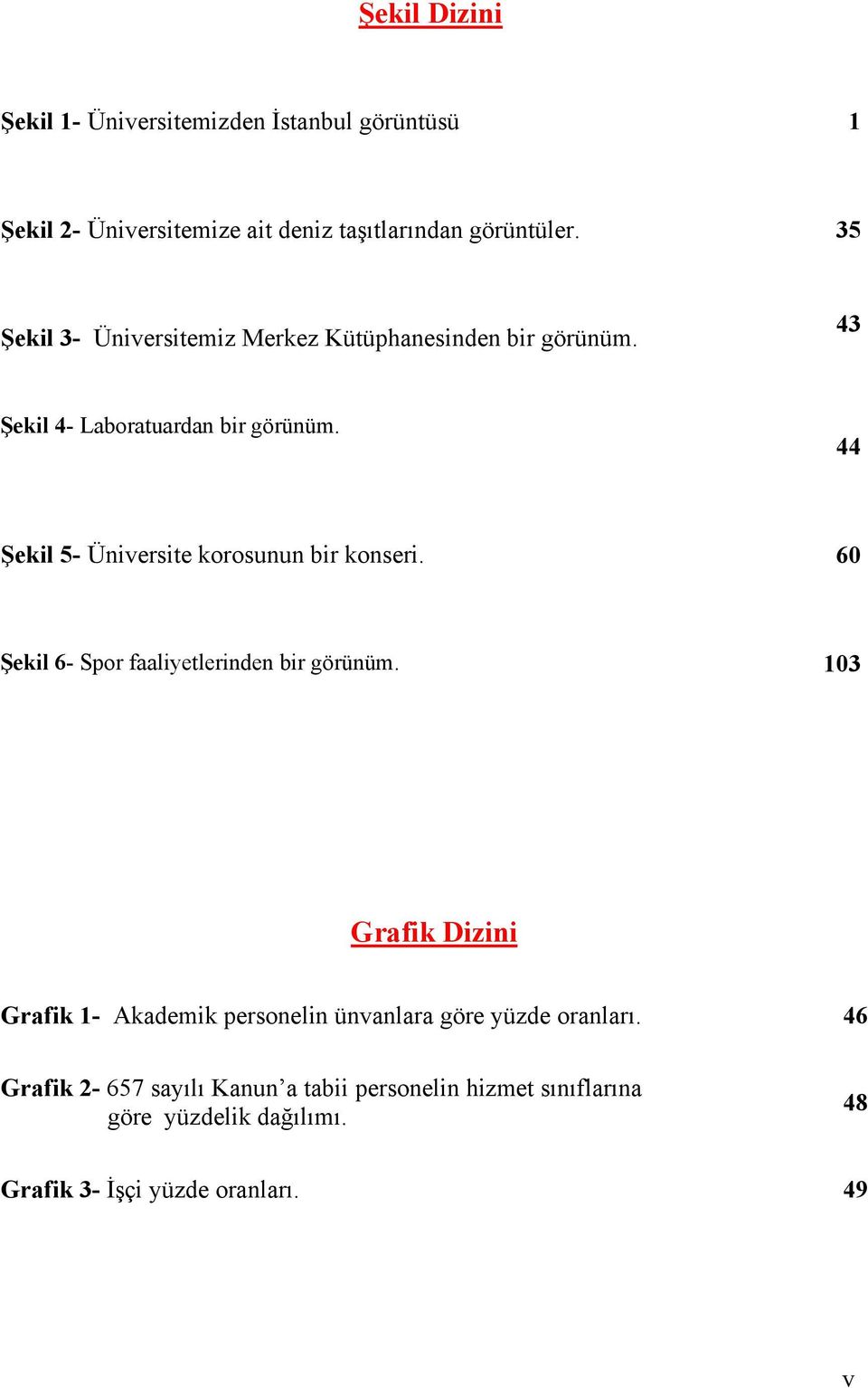 44 Şekil 5- Üniversite korosunun bir konseri. 60 Şekil 6- Spor faaliyetlerinden bir görünüm.