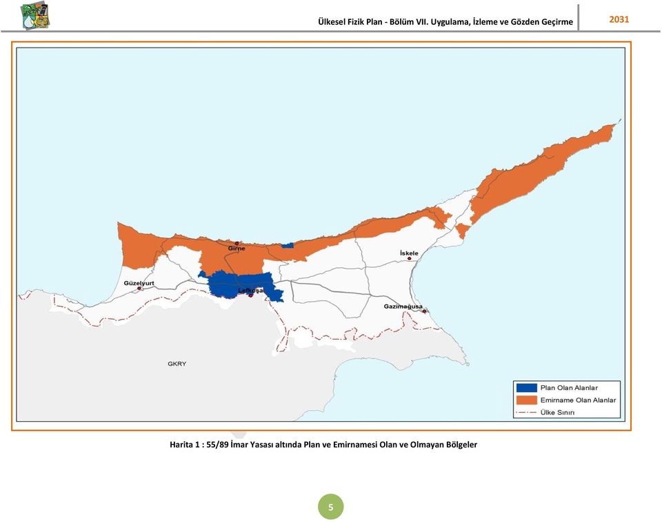 2031 Harita 1 : 55/89 İmar Yasası