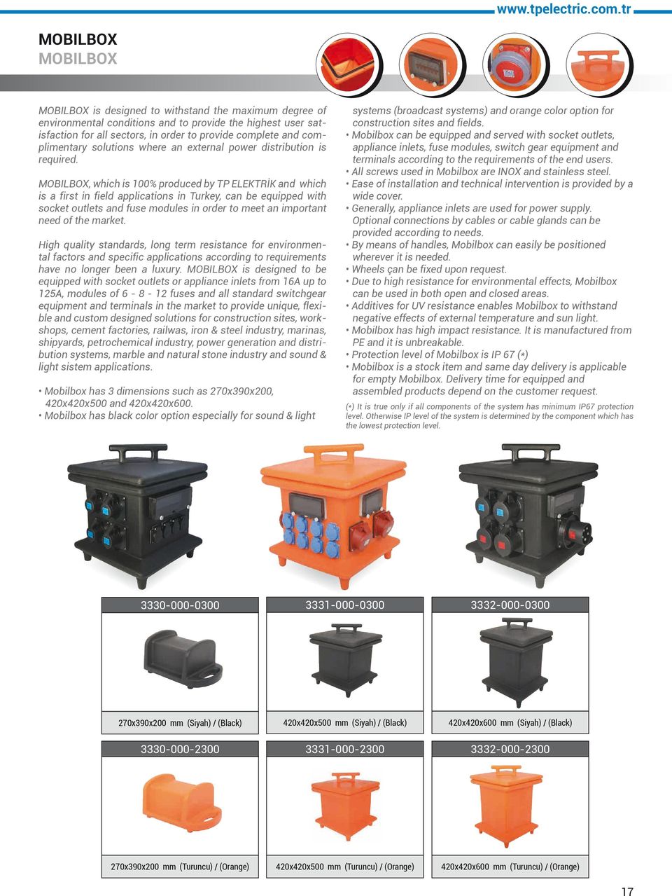 complimentary solutions where an external power distribution is required.