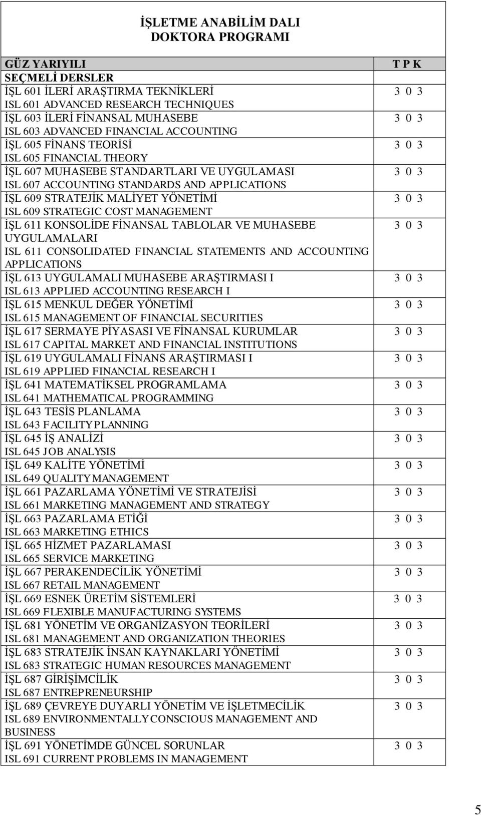 STRATEGIC COST MANAGEMENT İŞL 611 KONSOLİDE FİNANSAL TABLOLAR VE MUHASEBE UYGULAMALARI ISL 611 CONSOLIDATED FINANCIAL STATEMENTS AND ACCOUNTING APPLICATIONS İŞL 613 UYGULAMALI MUHASEBE ARAŞTIRMASI I