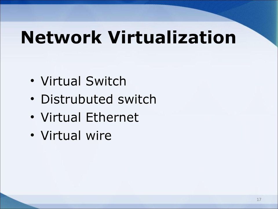 Distrubuted switch