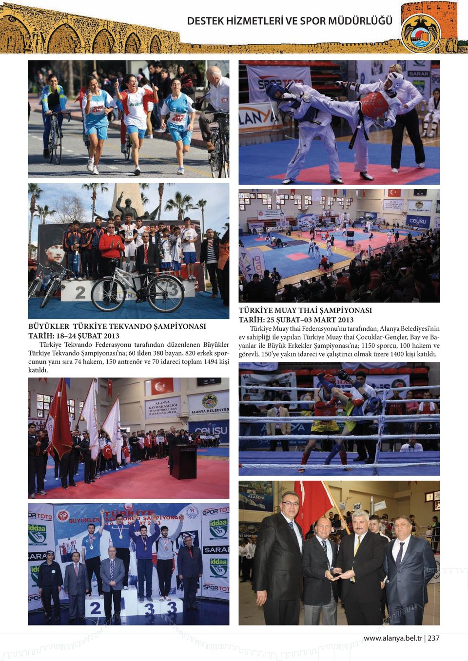 TÜRKİYE MUAY THAİ ŞAMPİYONASI TARİH: 25 ŞUBAT 03 MART 2013 Türkiye Muay thai Federasyonu nu tarafından, Alanya Belediyesi nin ev sahipliği ile yapılan Türkiye Muay