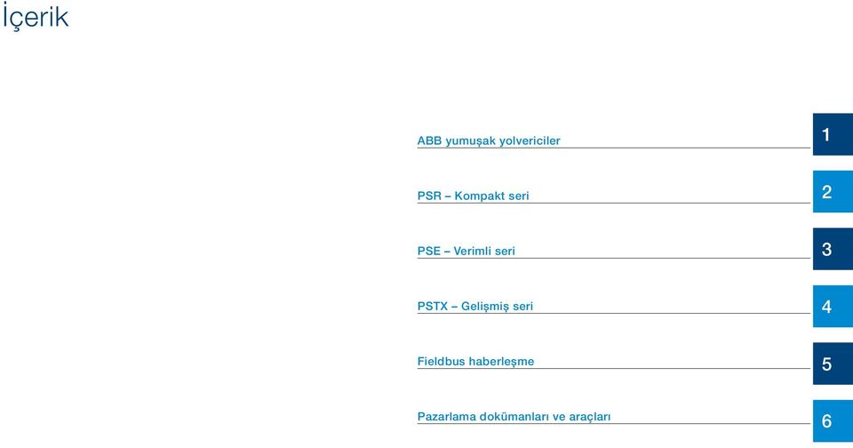 PSTX Gelişmiş seri 4 Fieldbus