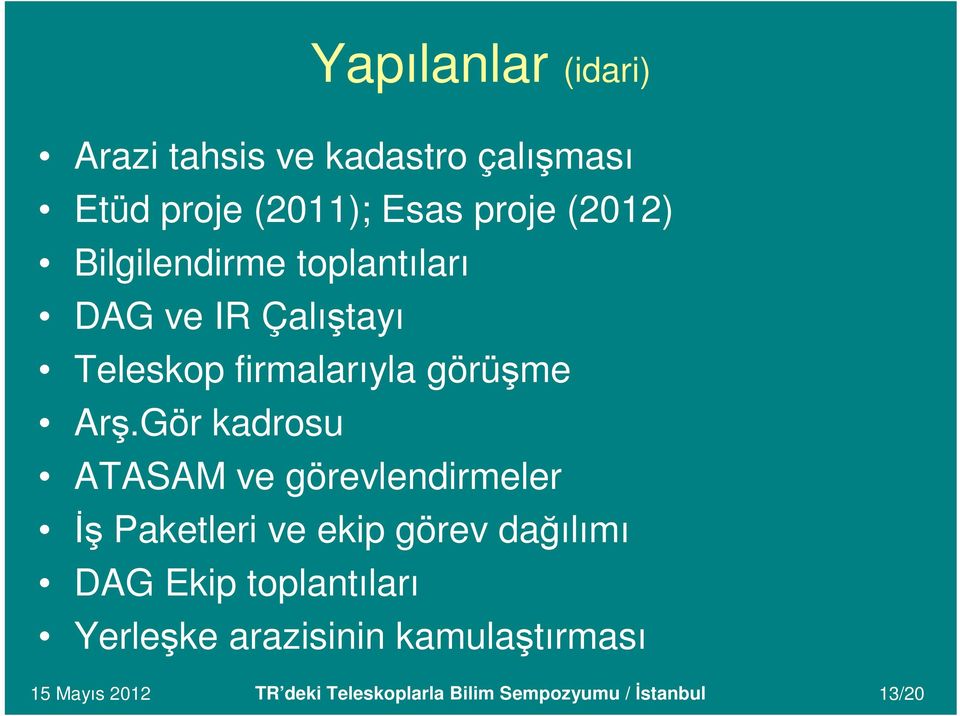 Gör kadrosu ATASAM ve görevlendirmeler İş Paketleri ve ekip görev dağılımı DAG Ekip