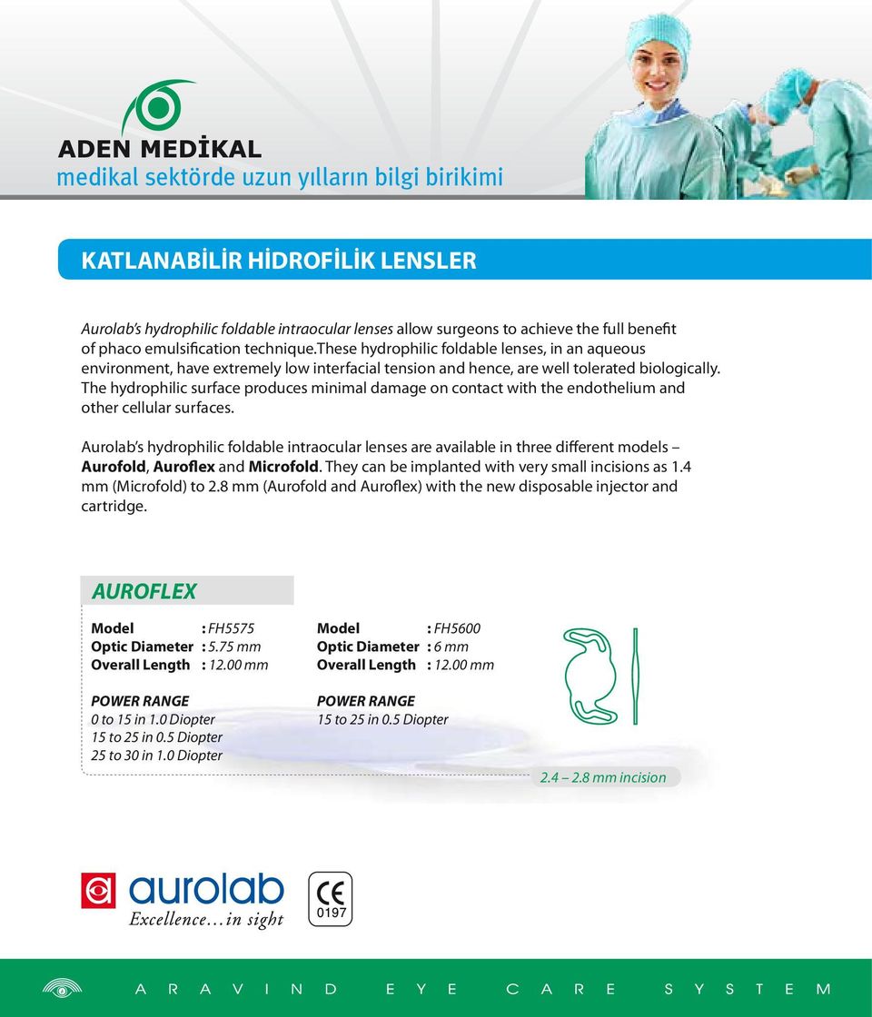 The hydrophilic surface produces minimal damage on contact with the endothelium and other cellular surfaces.