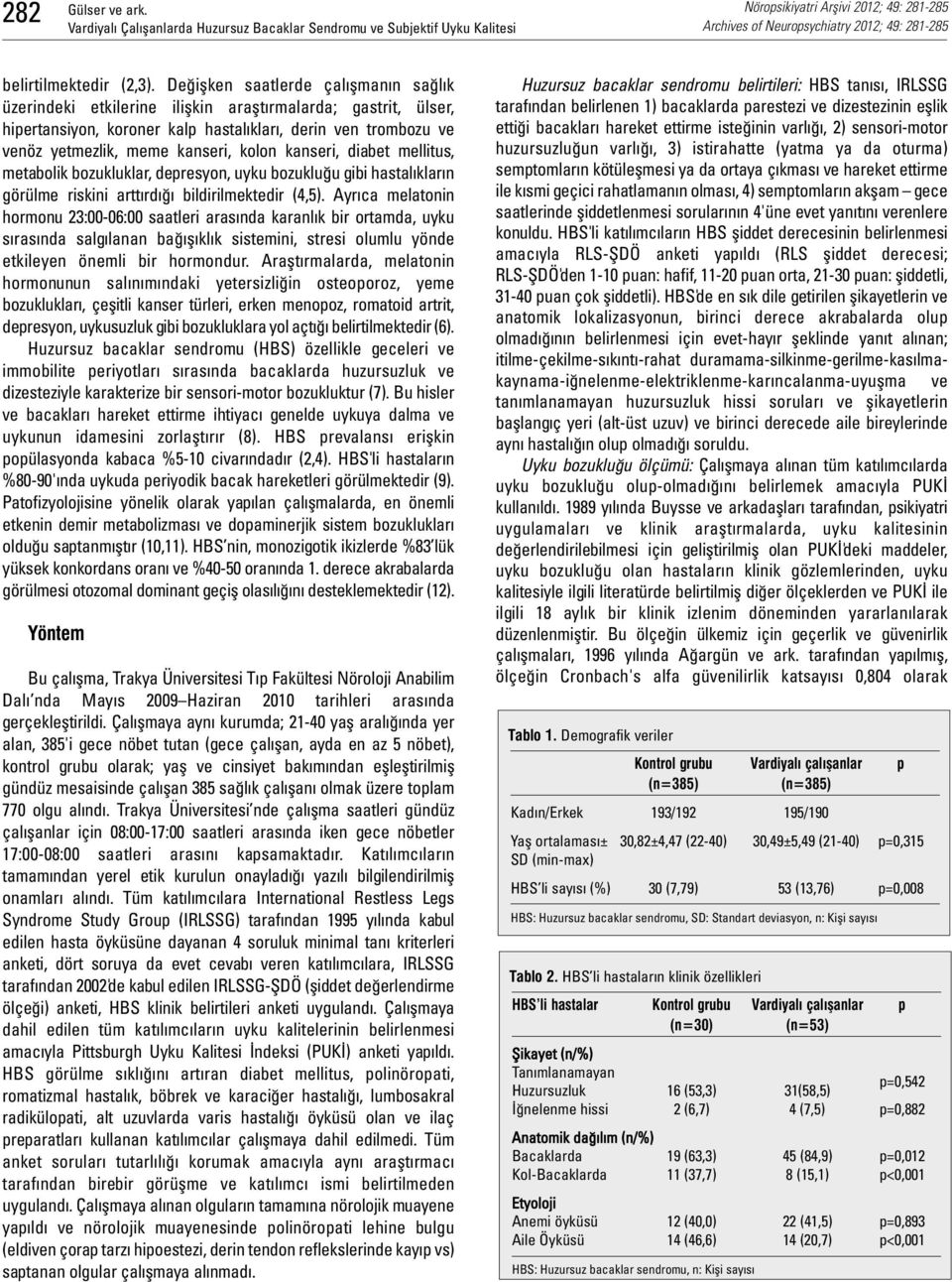 kanseri, diabet mellitus, metabolik bozukluklar, depresyon, uyku bozukluğu gibi hastalıkların görülme riskini arttırdığı bildirilmektedir (4,5).