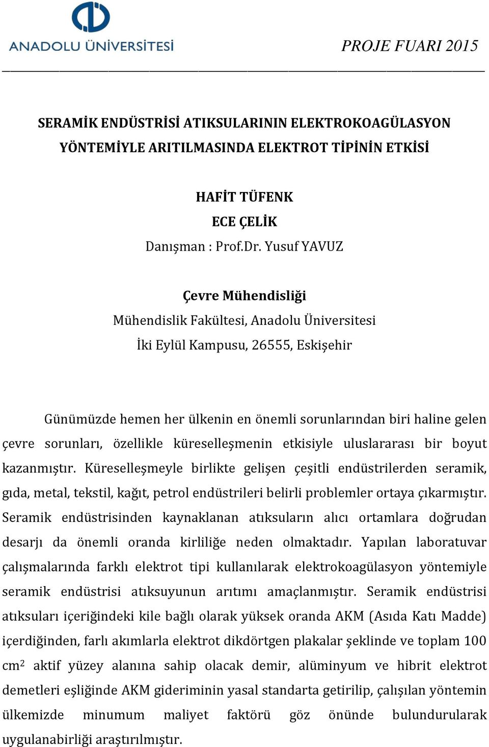 Küreselleşmeyle birlikte gelişen çeşitli endüstrilerden seramik, gıda, metal, tekstil, kağıt, petrol endüstrileri belirli problemler ortaya çıkarmıştır.