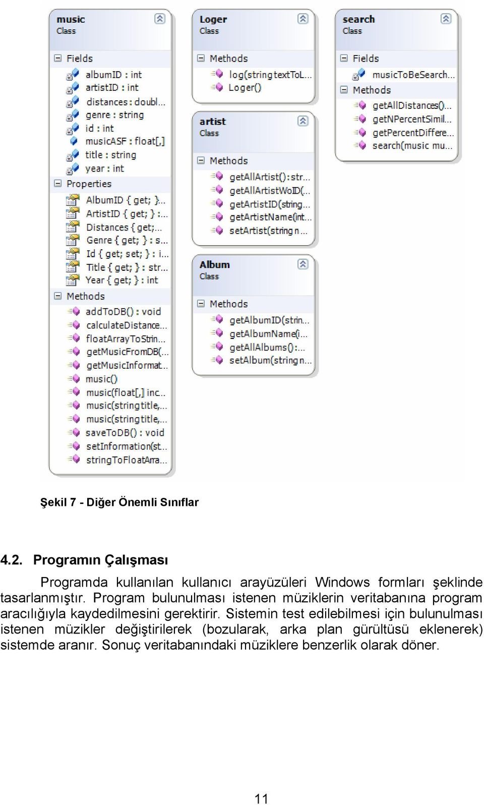 Program bulunulması istenen müziklerin veritabanına program aracılığıyla kaydedilmesini gerektirir.