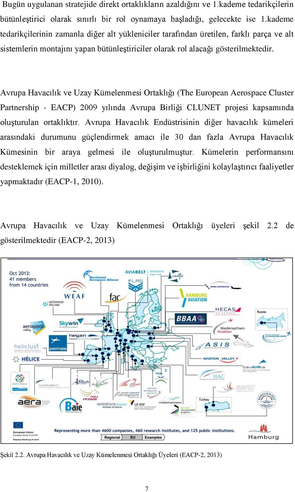 Avrupa Havacılık ve Uzay Kümelenmesi Ortaklığı (The European Aerospace Cluster Partnership - EACP) 2009 yılında Avrupa Birliği CLUNET projesi kapsamında oluşturulan ortaklıktır.