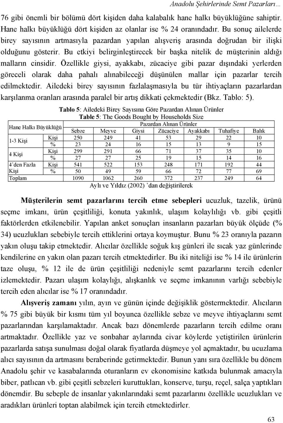 Bu etkiyi belirginleştirecek bir başka nitelik de müşterinin aldığı malların cinsidir.