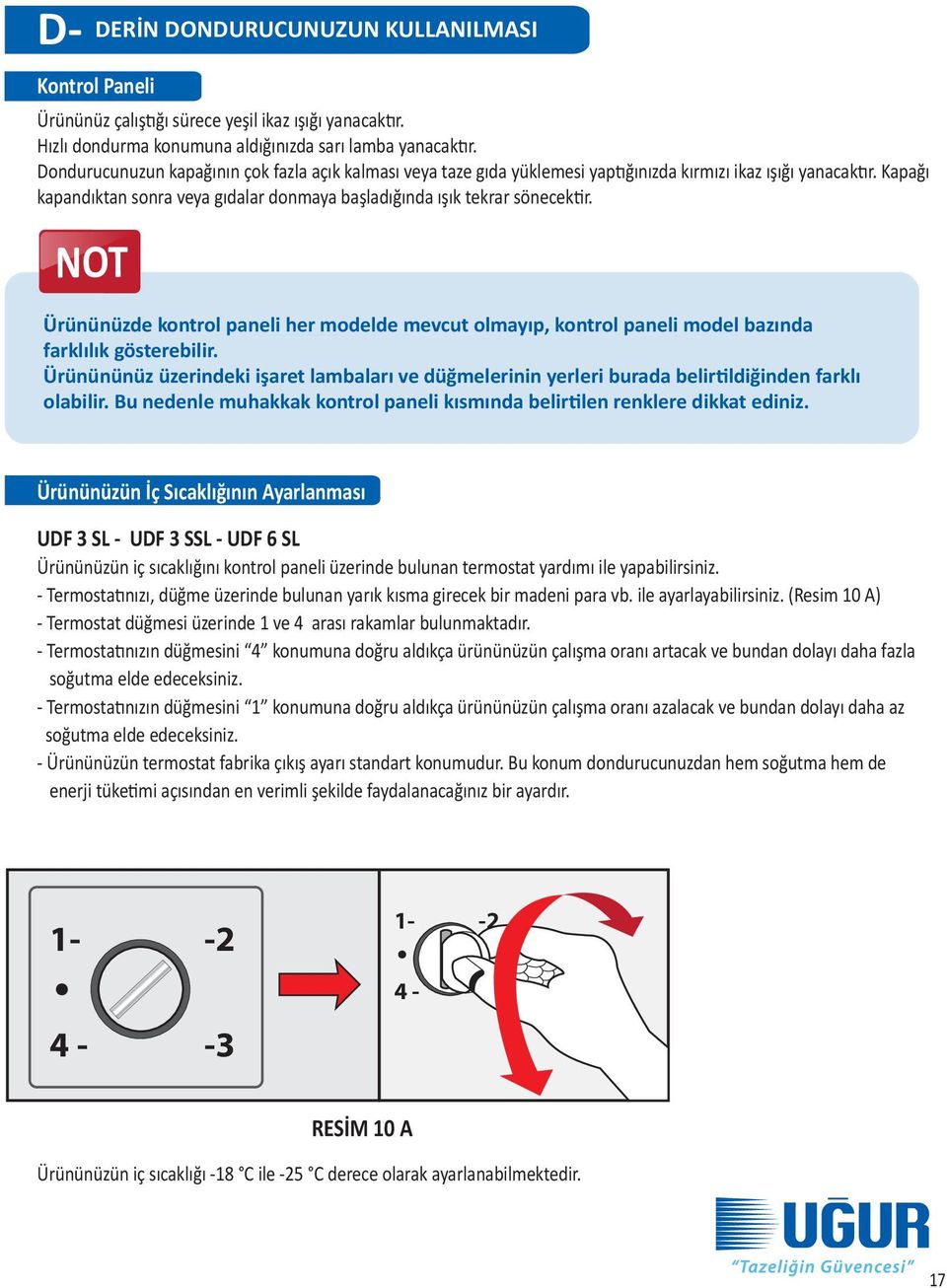 NOT Ürününüzde kontrol paneli her modelde mevcut olmayıp, kontrol paneli model bazında farklılık gösterebilir.