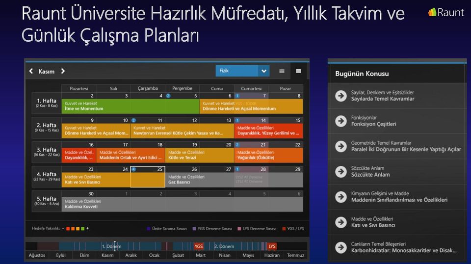 Yıllık Takvim ve