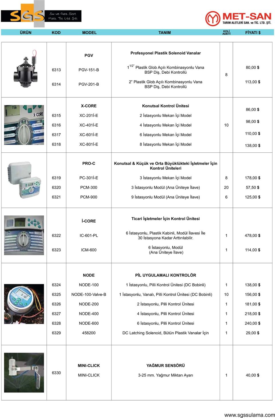 Konutsal & Küçük ve Orta Büyüklükteki İşletmeler İçin Kontrol Üniteleri 9 PC-0İ-E İstasyonlu Mekan İçi Model 8 78,00 $ 0 PCM-00 İstasyonlu Modül (Ana Üniteye İlave) 0 7, $ PCM-900 9 İstasyonlu Modül