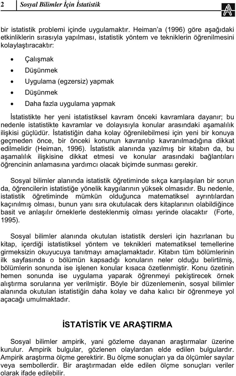 kavramlar ve kkat ince 1995).