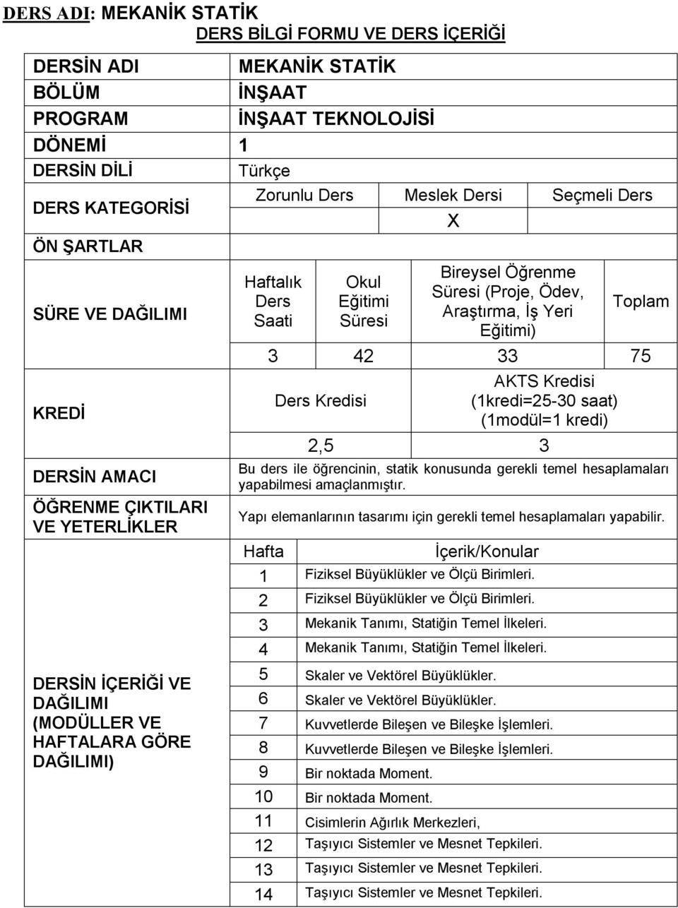 3 Mekanik Tanımı, Statiğin Temel İlkeleri. 4 Mekanik Tanımı, Statiğin Temel İlkeleri. ) 5 Skaler ve Vektörel Büyüklükler. 6 Skaler ve Vektörel Büyüklükler. 7 Kuvvetlerde Bileşen ve Bileşke İşlemleri.