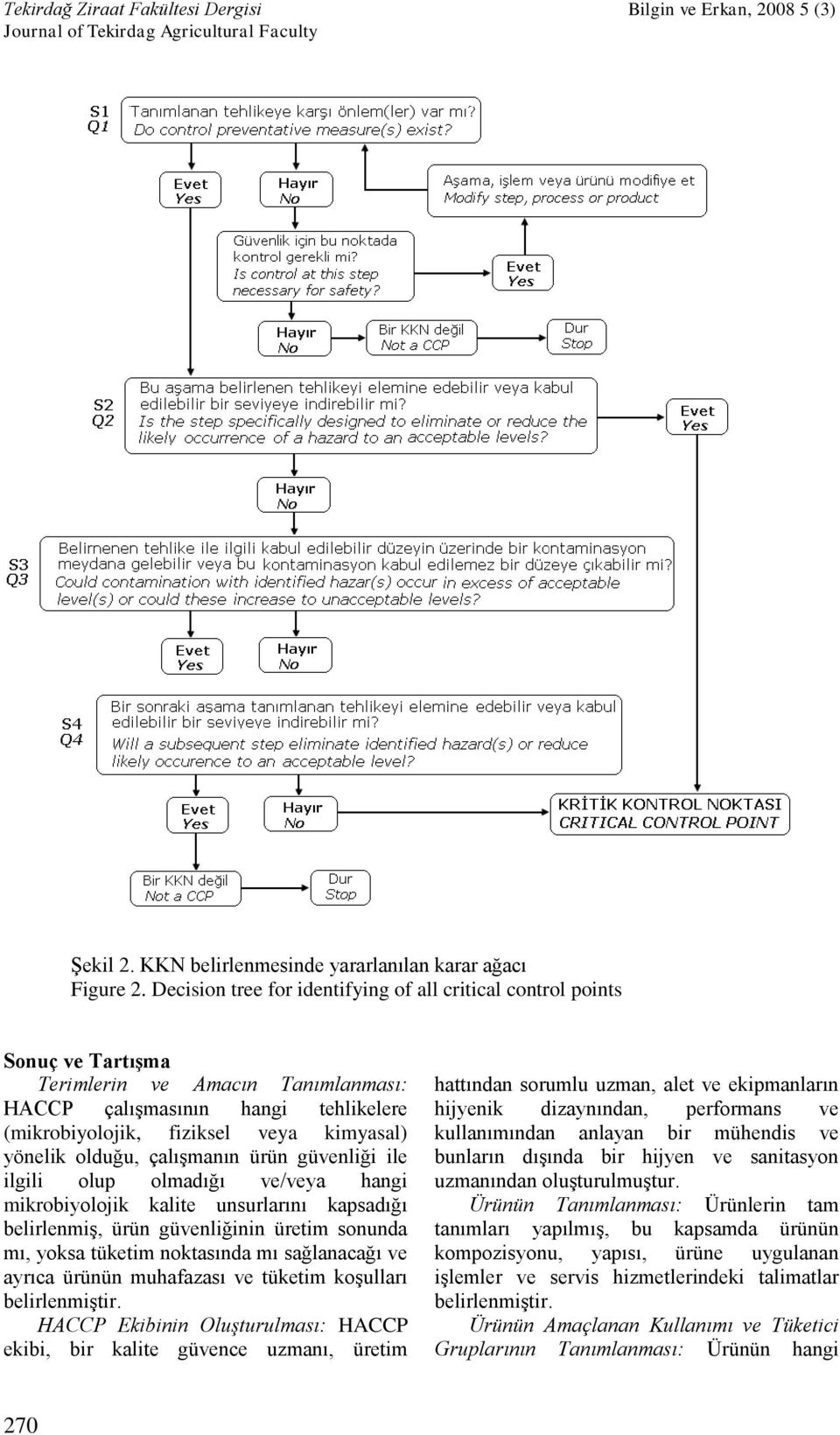 olduğu, çalışmanın ürün güvenliği ile ilgili olup olmadığı ve/veya hangi mikrobiyolojik kalite unsurlarını kapsadığı belirlenmiş, ürün güvenliğinin üretim sonunda mı, yoksa tüketim noktasında mı